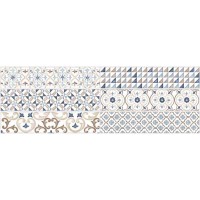 FAENZA PRINT BLUE DECOR 25.5x75.5 4753
