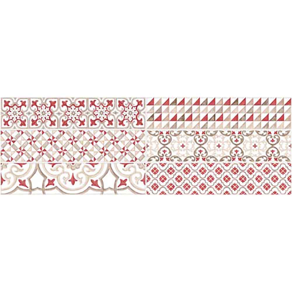 FAENZA PRINT RED 25.5x75.5 4754