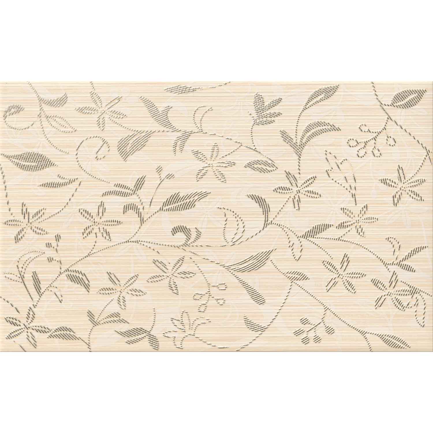 TANAKA CREAM INSERTO FLOWER 25x40 WD798-011